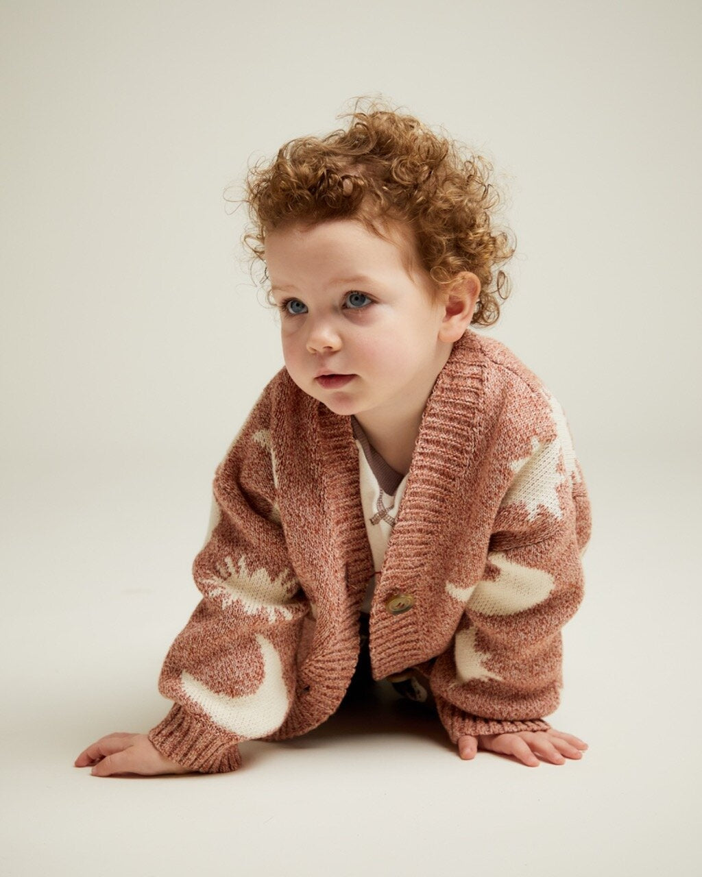 COZMO MOON STAR CARDIGAN - RUSSET