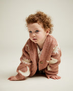 COZMO MOON STAR CARDIGAN - RUSSET
