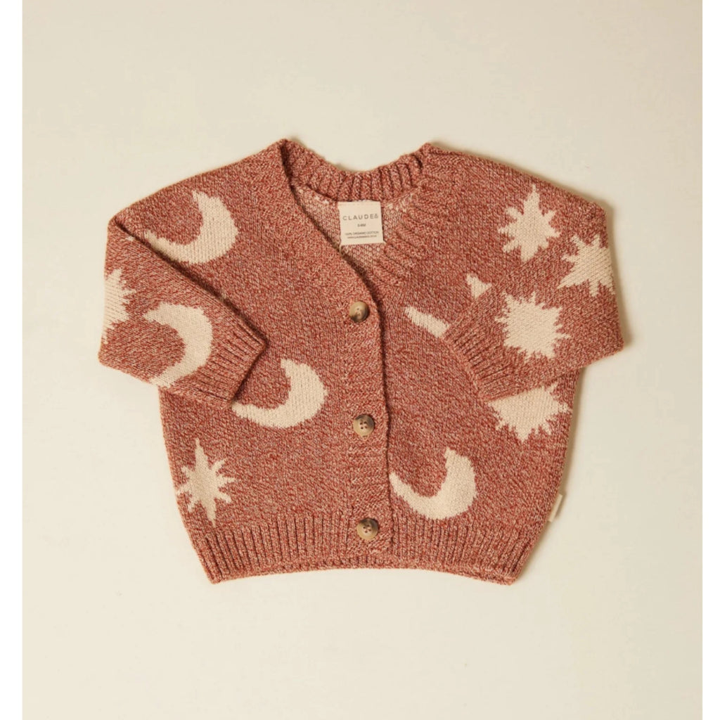 COZMO MOON STAR CARDIGAN - RUSSET