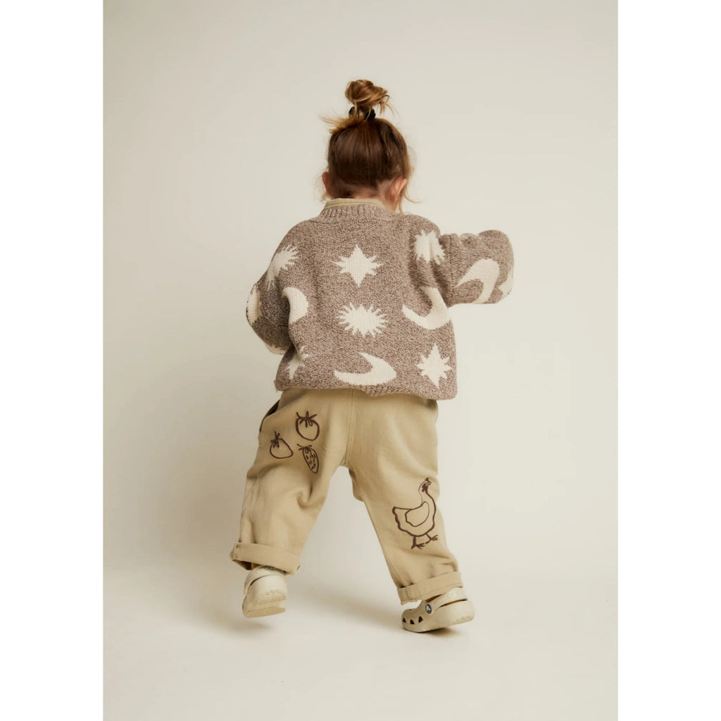 COZMO MOON STARS SWEATER - MUSHROOM