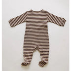 MILKING IT ACORN STRIPE ONESIE