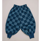 MURPHY CHECKERBOARD BALLOON DENIM TROUSER