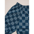 MURPHY CHECKERBOARD BALLOON DENIM TROUSER