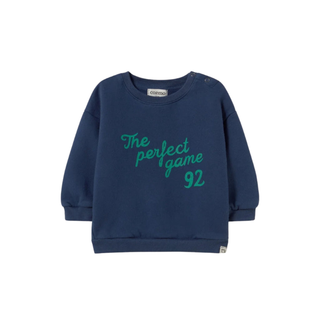 BRUSHED FLEECE SWEATSHIRT - NAVY