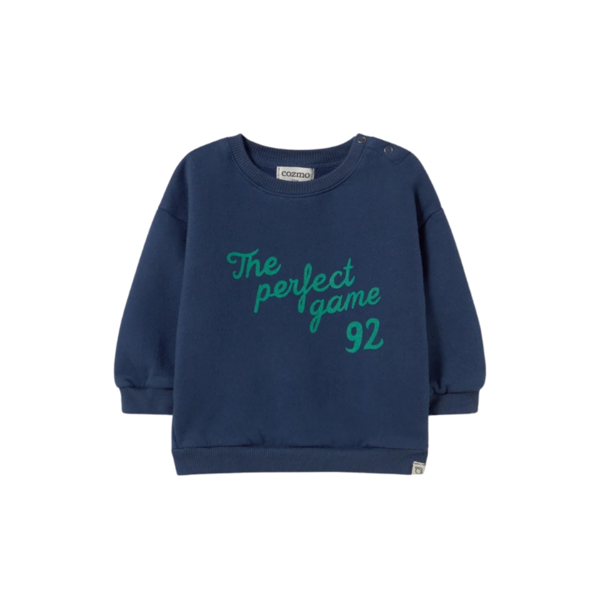 BRUSHED FLEECE SWEATSHIRT - NAVY