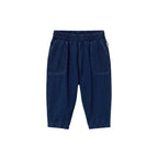 GALO HERRINGBONE TWILL DENIM PANTS - NAVY