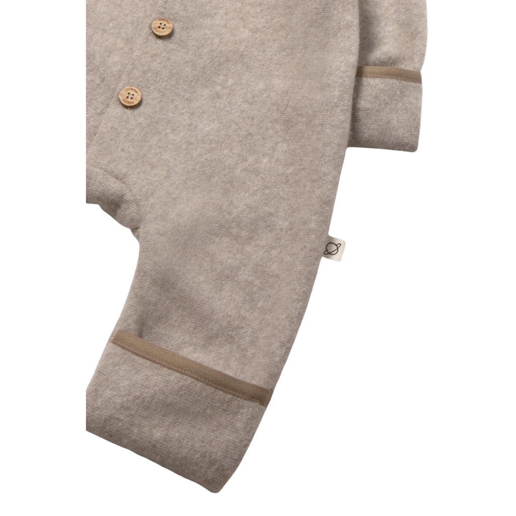 JADE SOFT BAMBOO BABY BEARSUIT - STONE