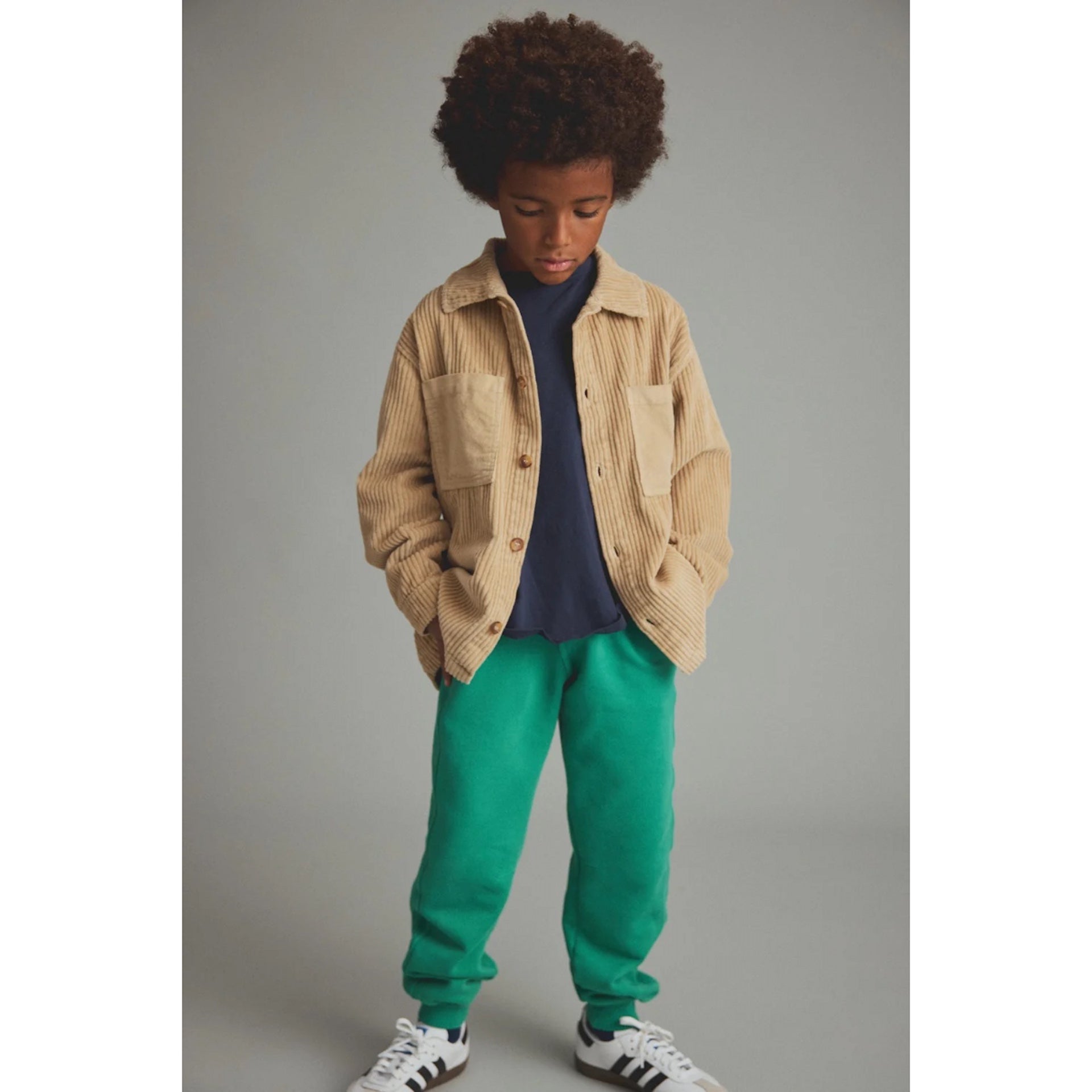 TADO BRUSHED FLEECE PANTS - GRASS