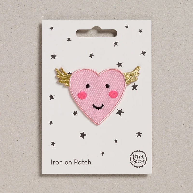 IRON ON PATCH - Flying Heart