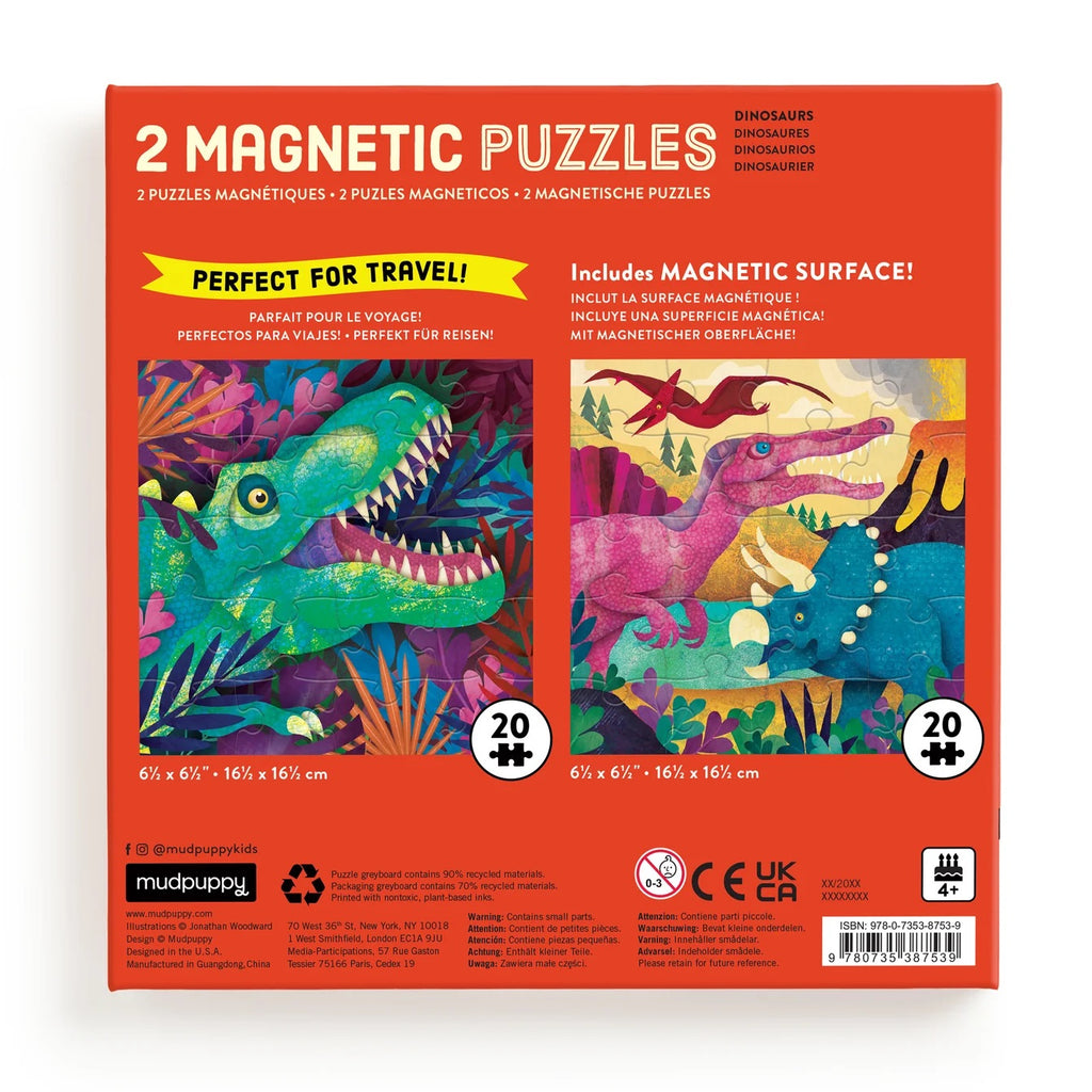 DINOSAURS ROAR! MAGNETIC PUZZLE SET (4 years+)