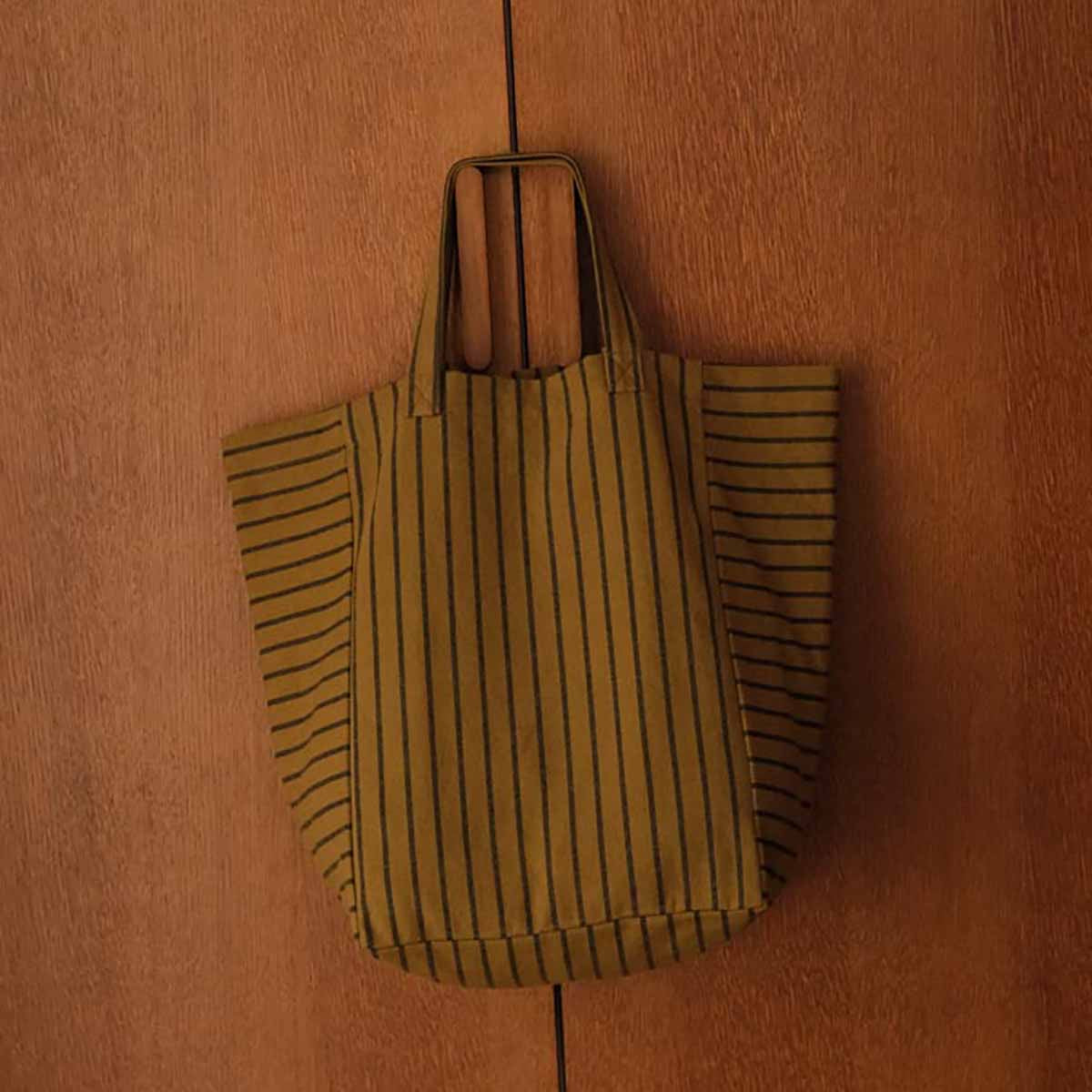 ELISABETH TOTE BAG - TENNIS BLACK/OLIVE
