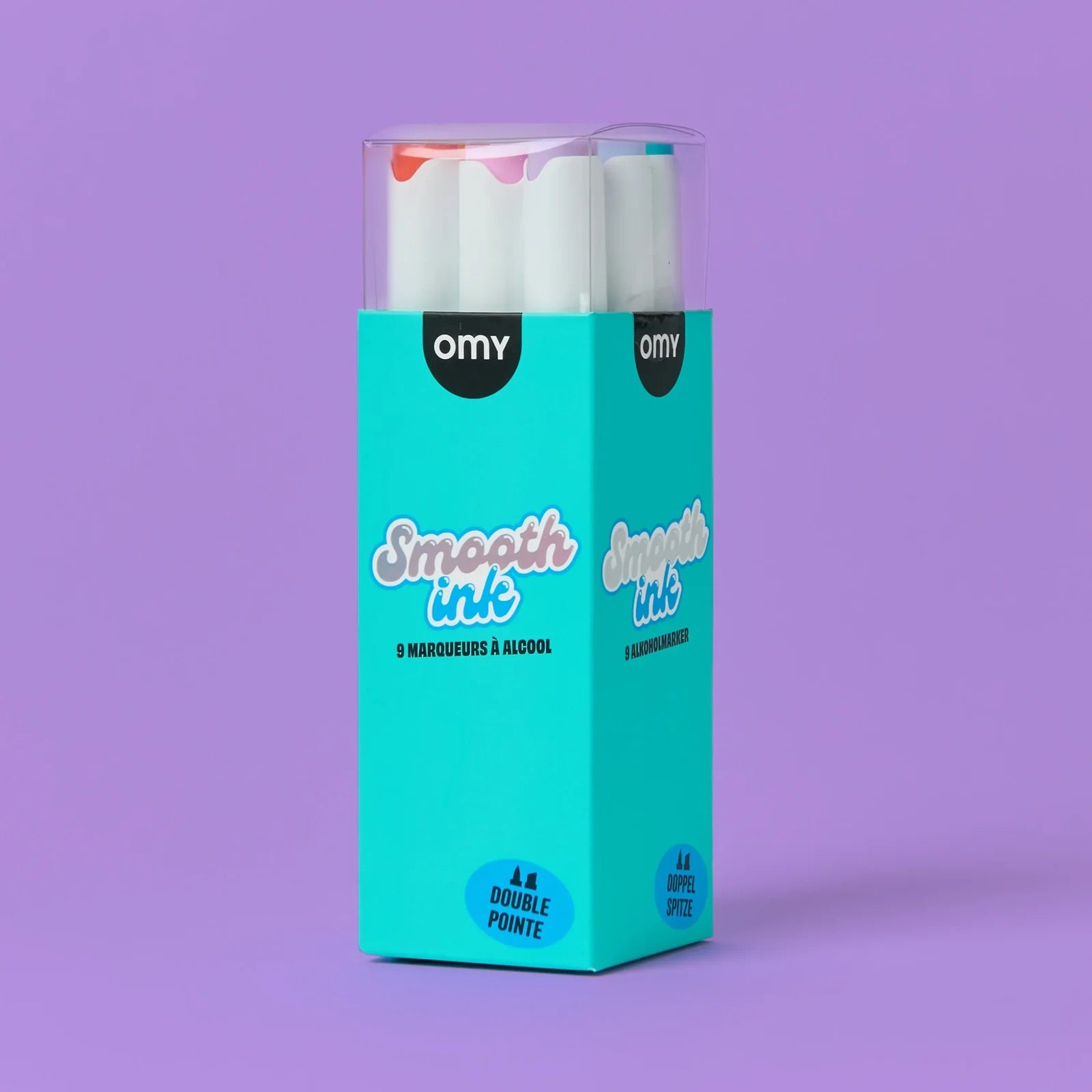 SMOOTH INK MARKERS - 9 COLOURS