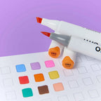 SMOOTH INK MARKERS - 9 COLOURS