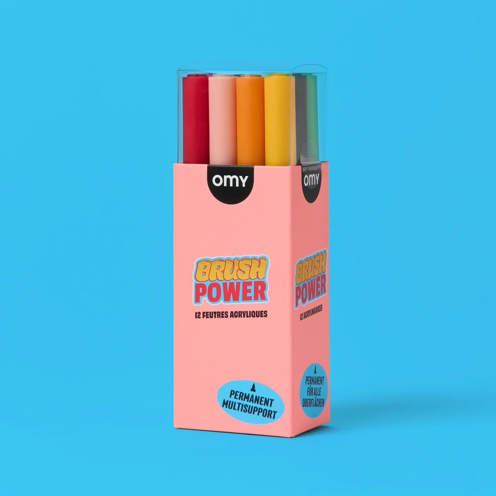 BLUSH POWDER ACRYLIC MARKER PENS (12 COLOURS)