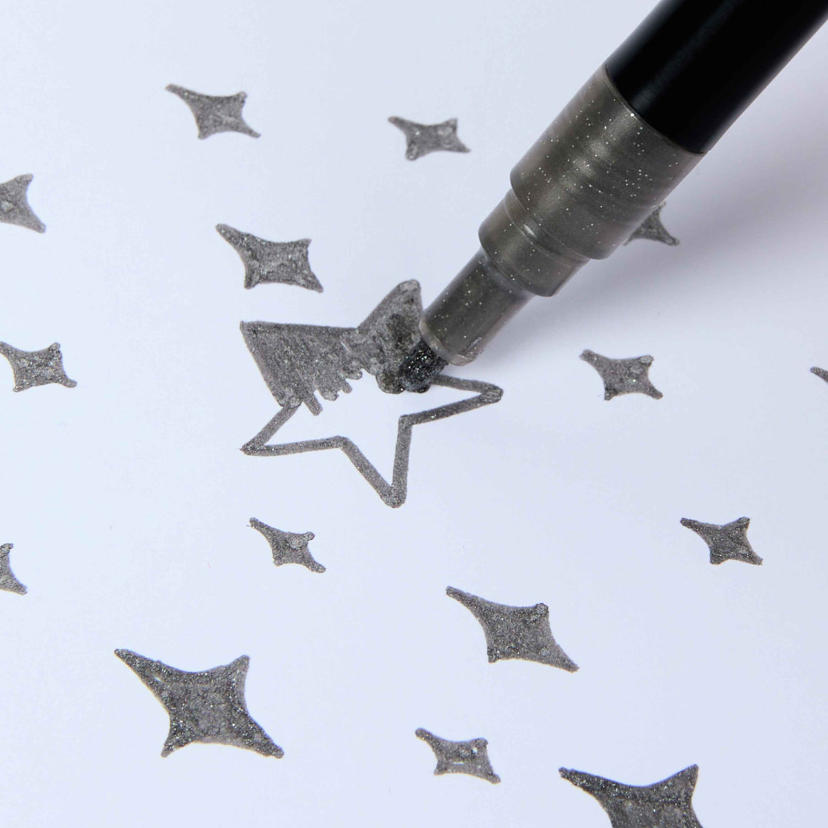 9 GLITTER MARKER PENS