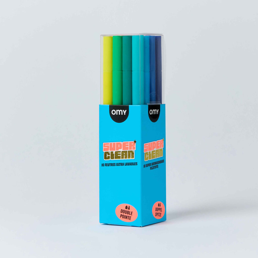 SUPER CLEAN 16 WASHABLE FELT PENS