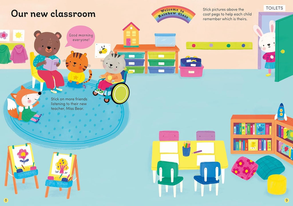 FIRST DAY AT SCHOOL STICKER BOOK (3-5 YEARS)