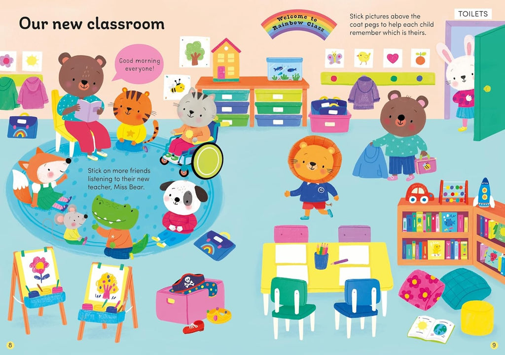 FIRST DAY AT SCHOOL STICKER BOOK (3-5 YEARS)