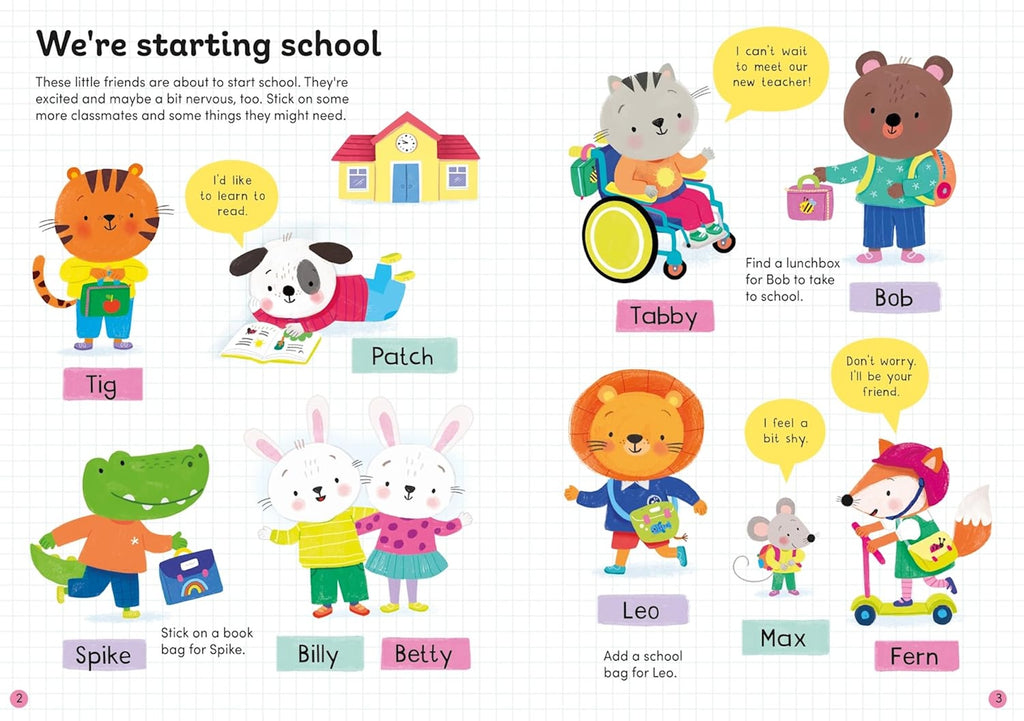 FIRST DAY AT SCHOOL STICKER BOOK (3-5 YEARS)