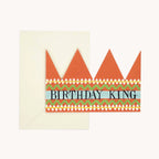 BIRTHDAY KING PARTY HAT CARD