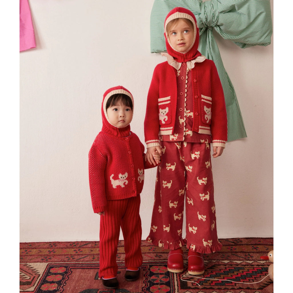 GRIZZLY CARDIGAN - CHERRY