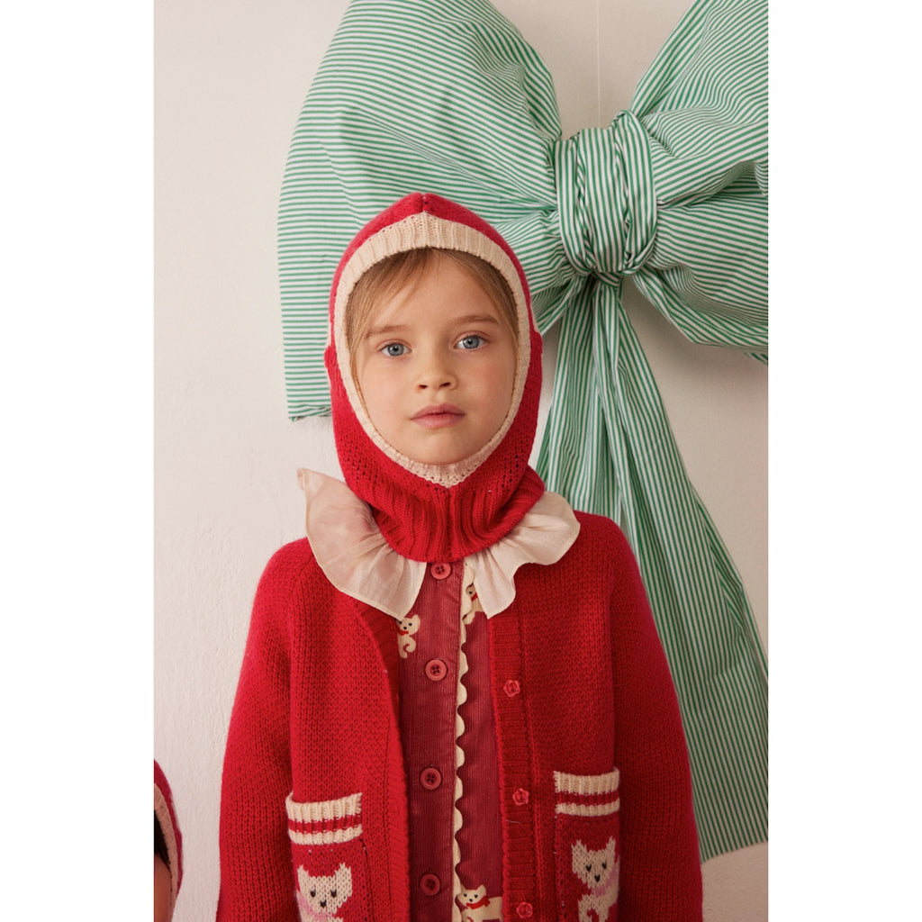 GRIZZLY CARDIGAN - CHERRY