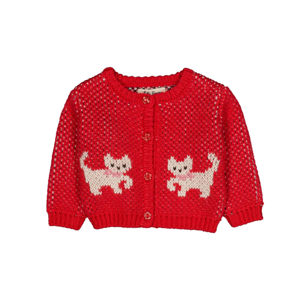 JEANNETTE BABY CARDIGAN - KITTY CHERRY