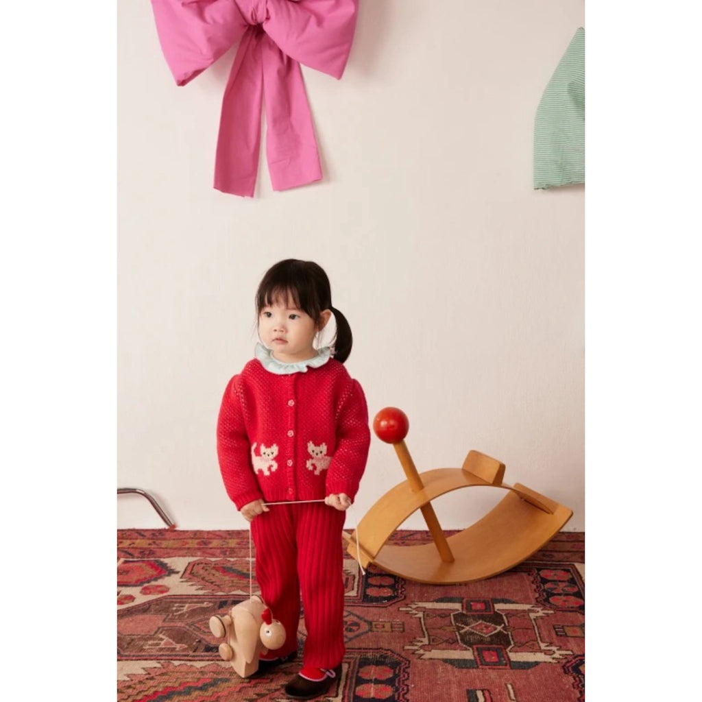 JEANNETTE BABY CARDIGAN - KITTY CHERRY