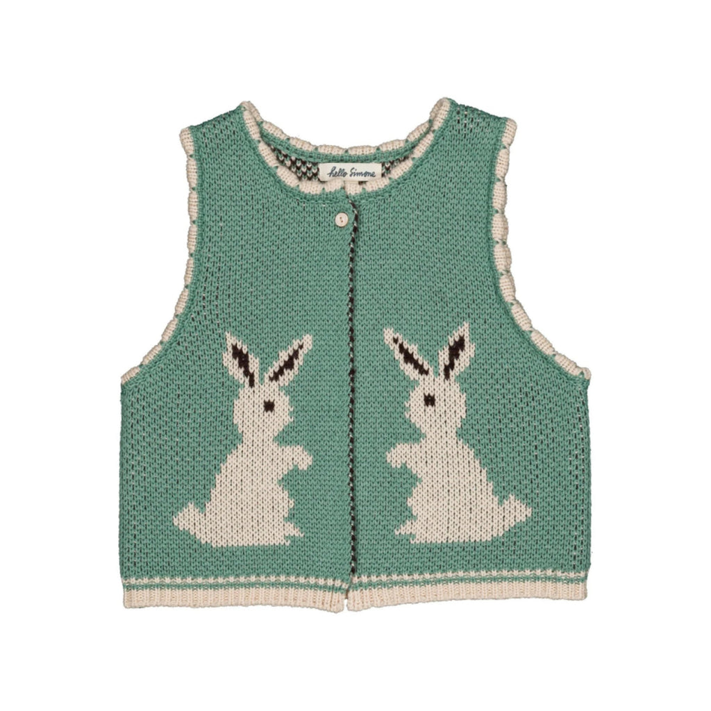 PENNY VEST - RABBIT AQUA