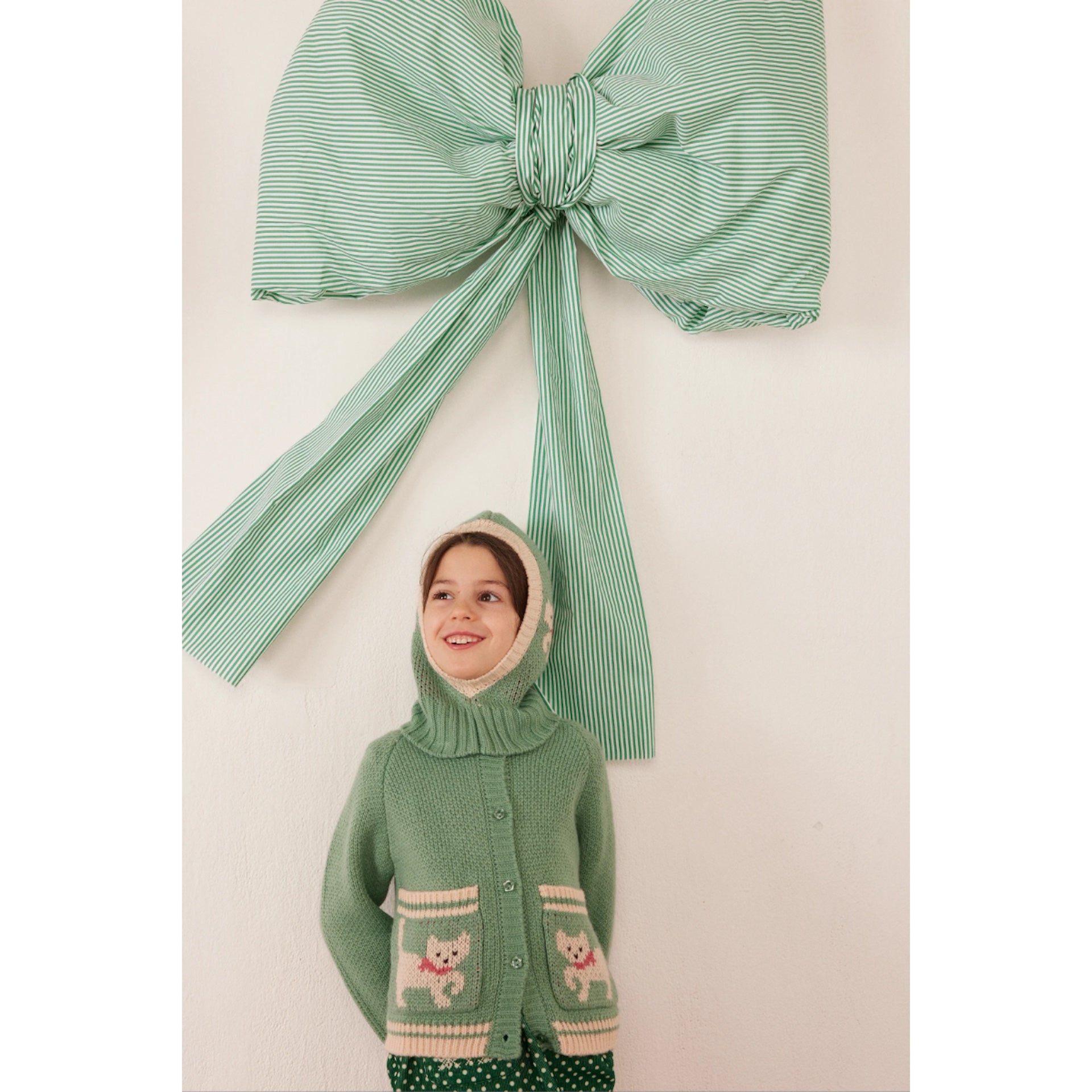 PINGUIN KIDS KNITTED HOOD - KITTY