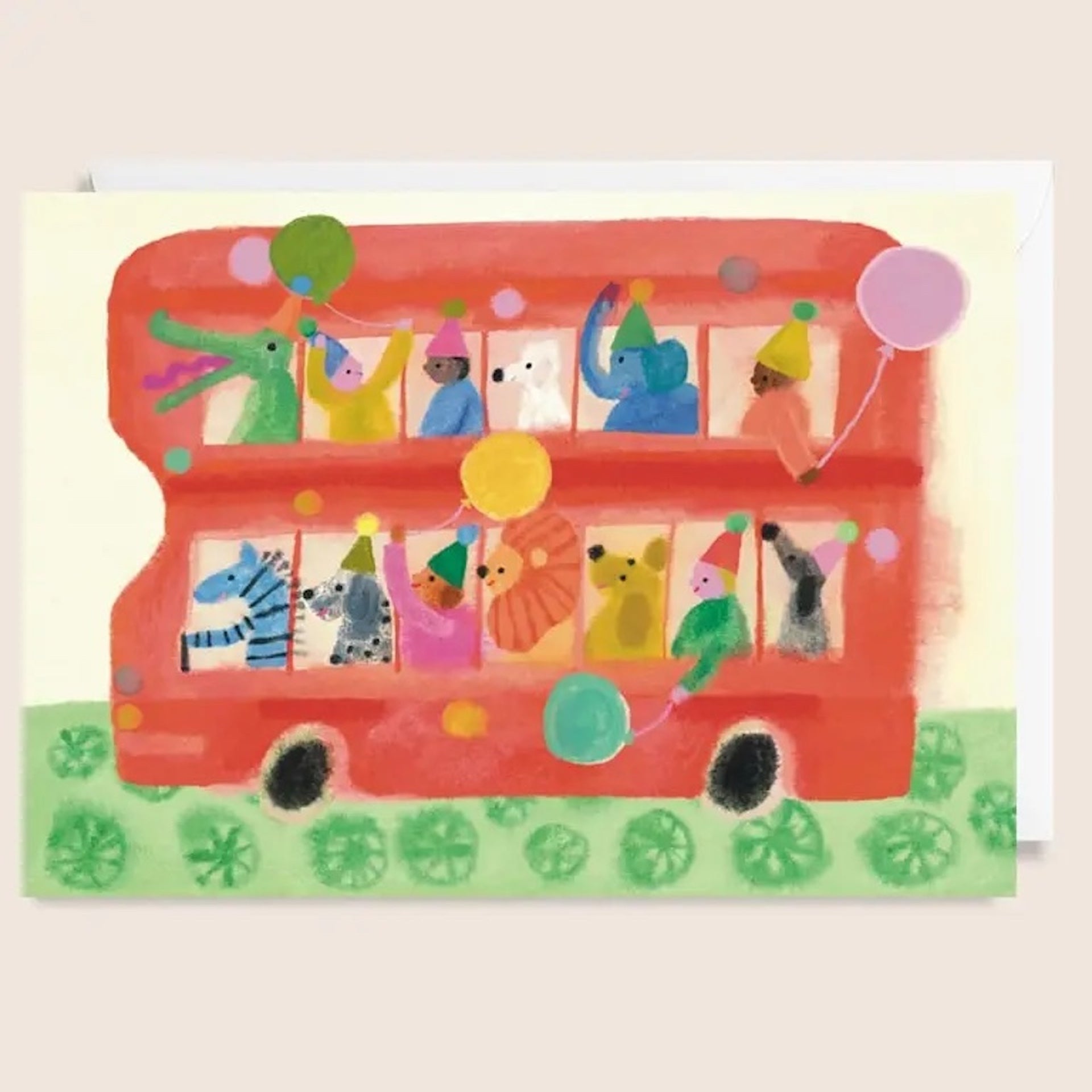 BIRTHDAY CARD - PARTY BUS