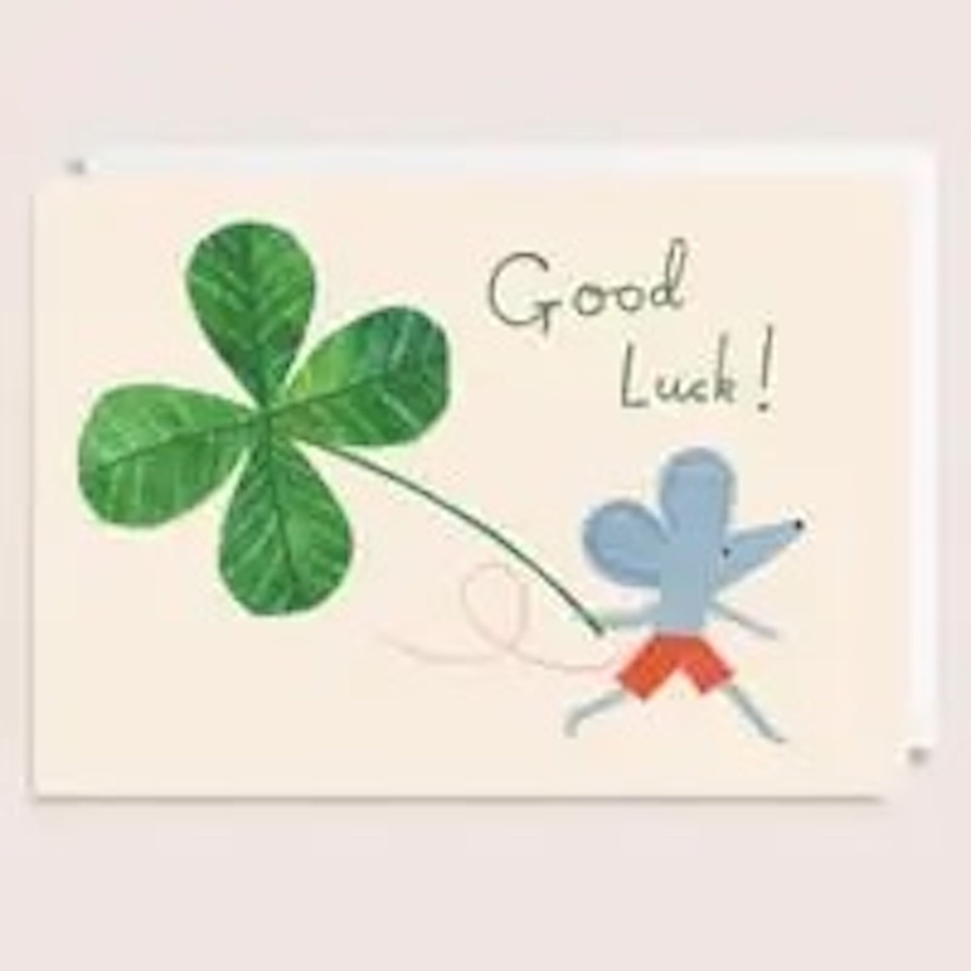 GOOD LUCK CARD - LUCKY MOUSE