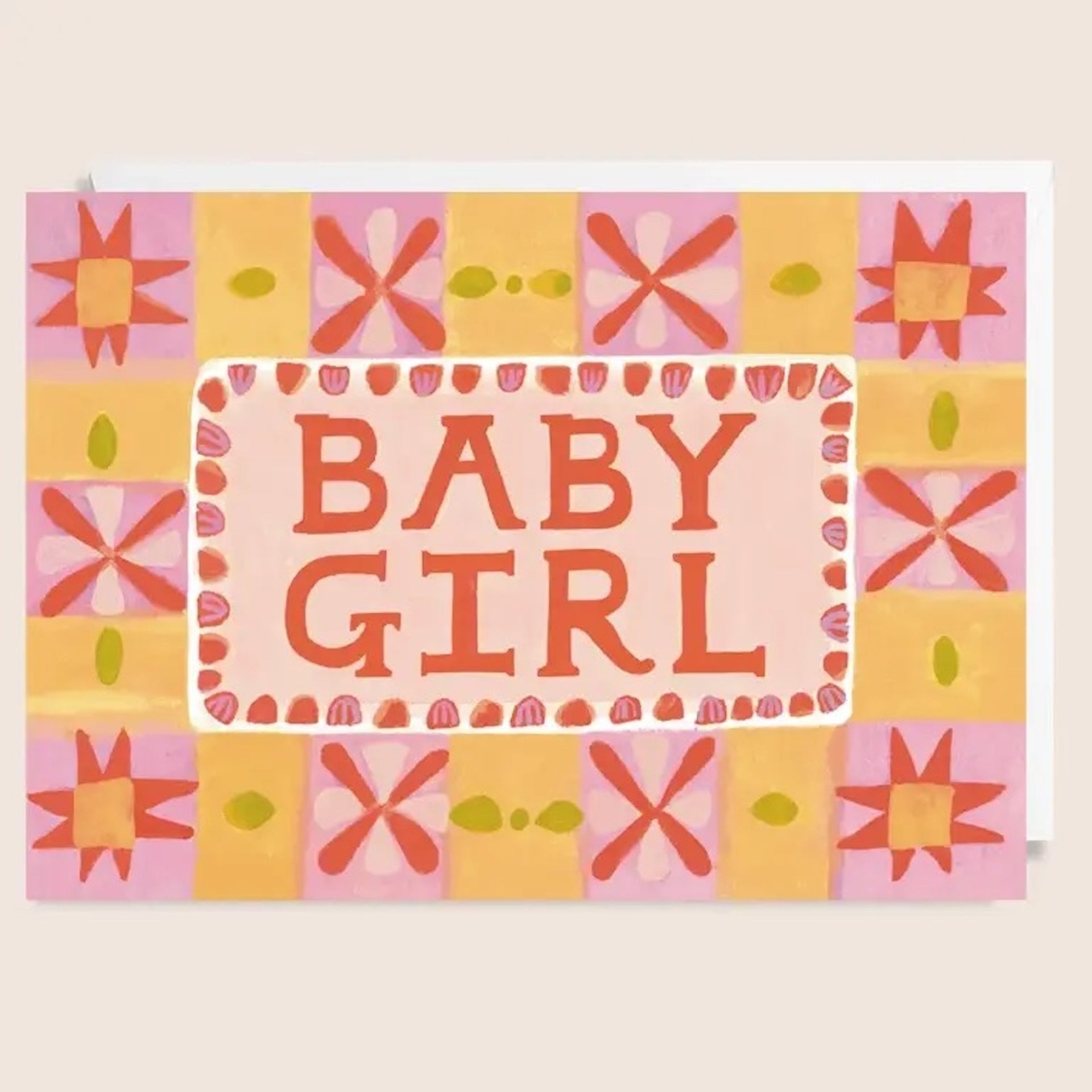 NEW BABY CARD - BABY GIRL