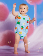 WOVEN ROMPER - TEENY TINY VEG