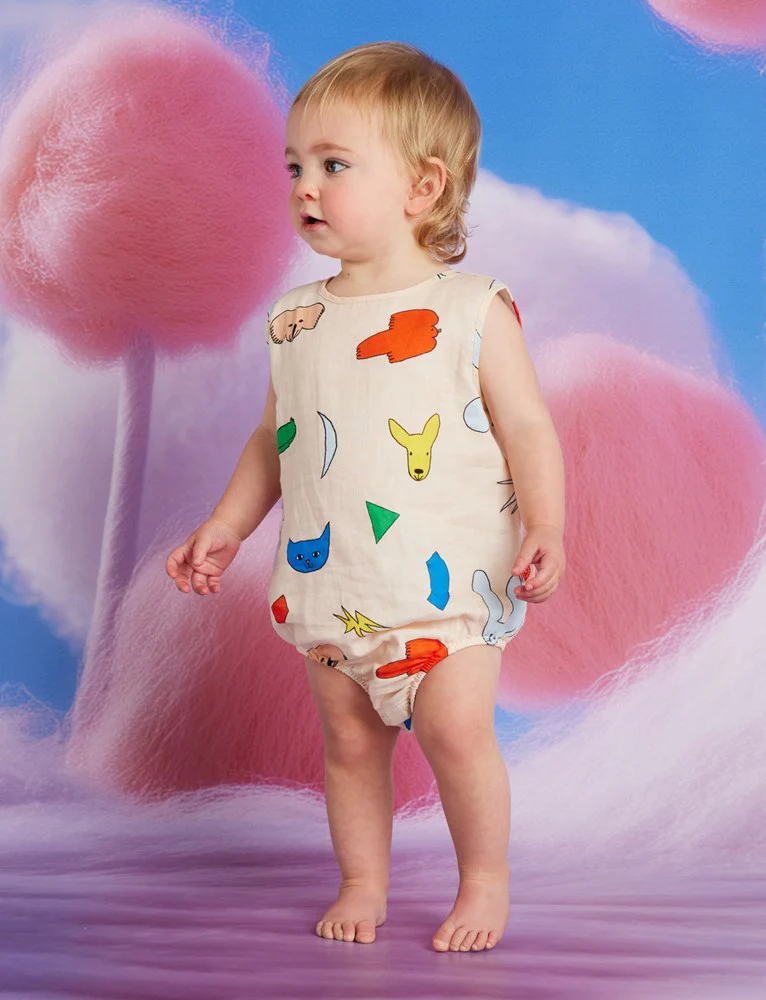 WOVEN ROMPER - LITTLE BILLABONG