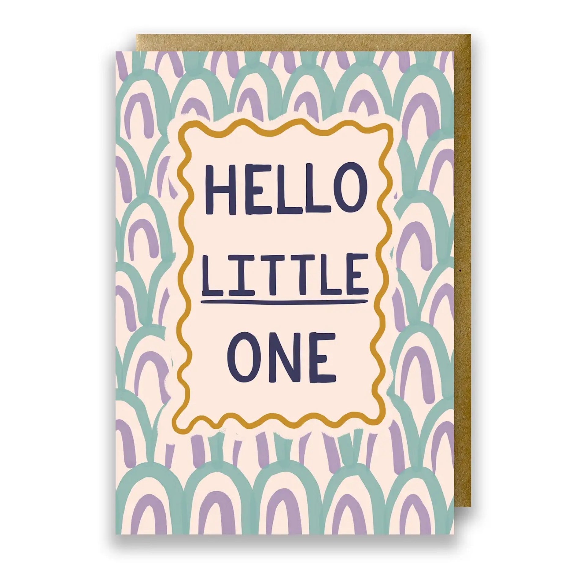 HELLO LITTLE ONE BLUE WAVE CARD