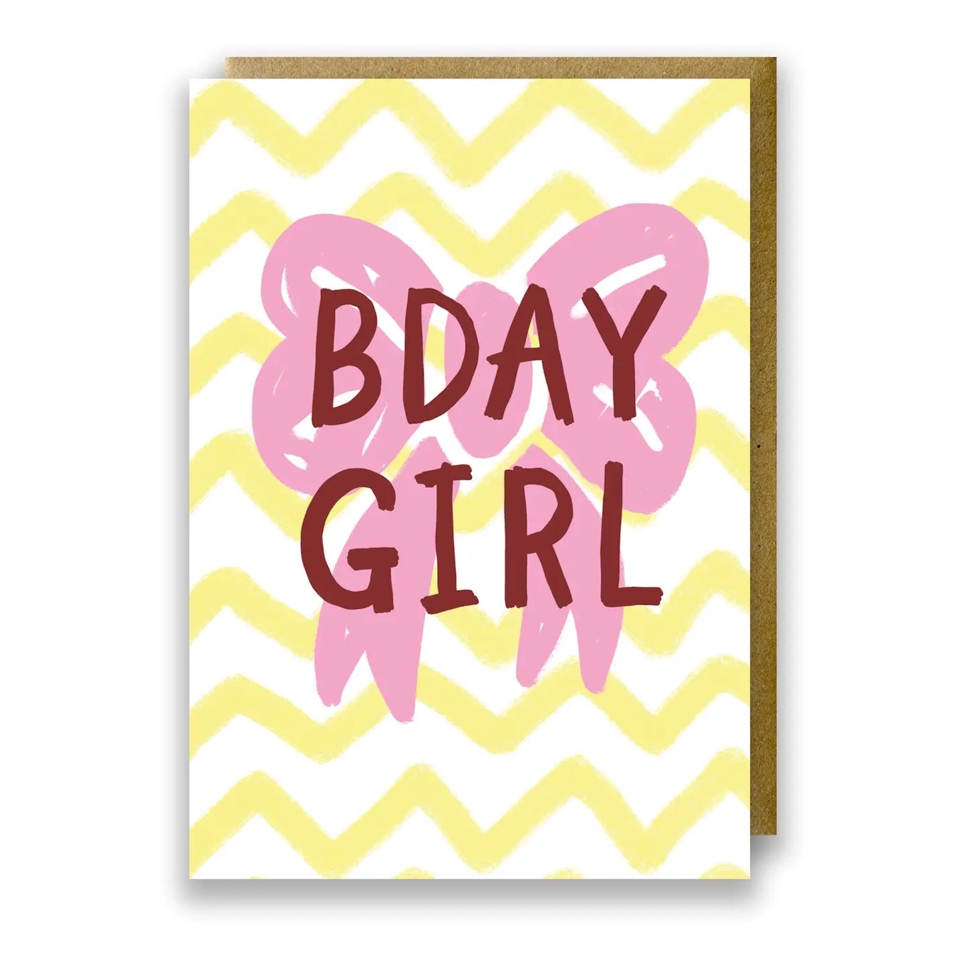 LITTLE NOTES BDAY GIRL BOW CARD