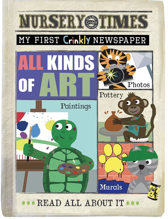 CRINKLY BOOK NEWSPAPER - All Kinds of Art