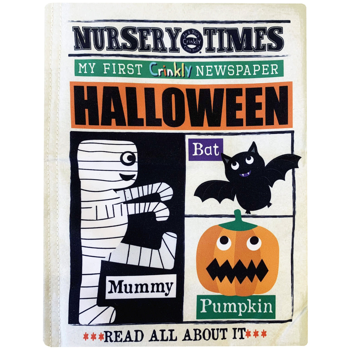 CRINKLY BOOK NEWSPAPER - HALLOWEEN