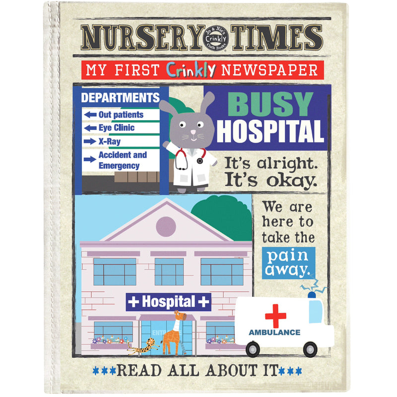 CRINKLY BOOK NEWSPAPER - Busy Hospital