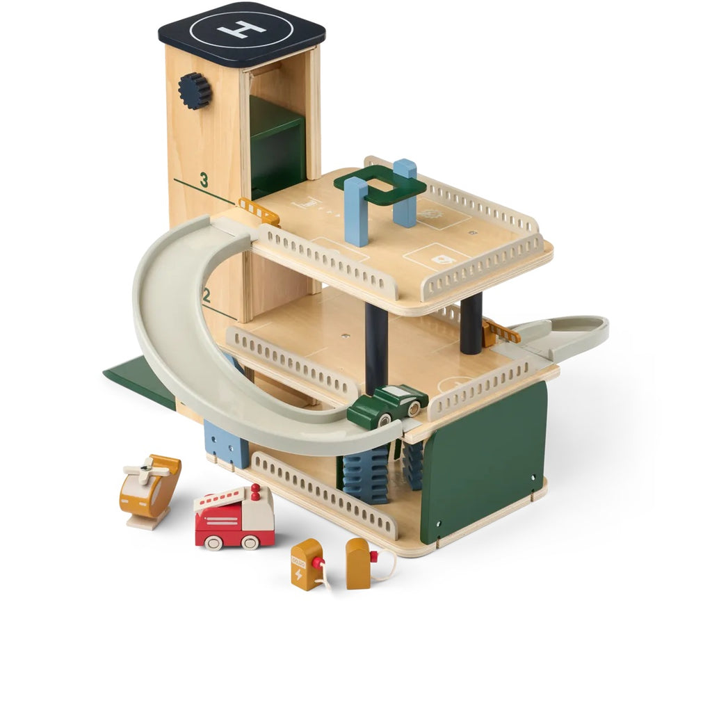 JORDY WOODEN MULTI PLAY PARKING TOWER