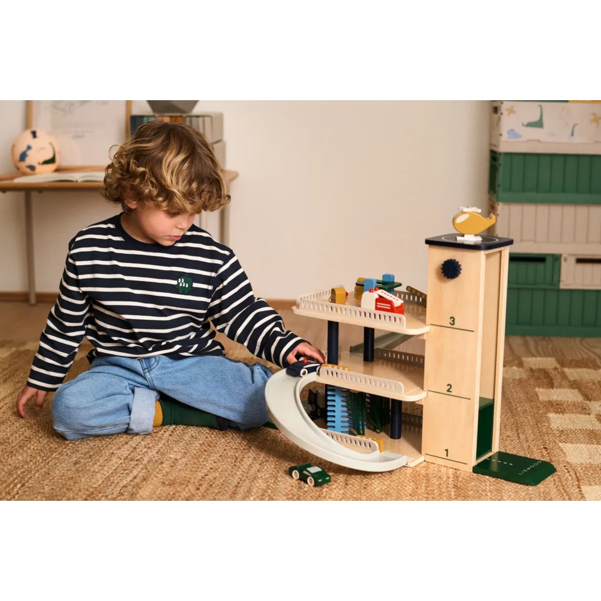 JORDY WOODEN MULTI PLAY PARKING TOWER