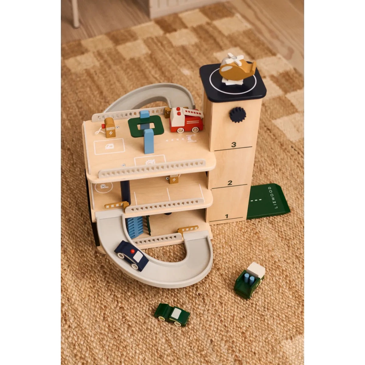 JORDY WOODEN MULTI PLAY PARKING TOWER