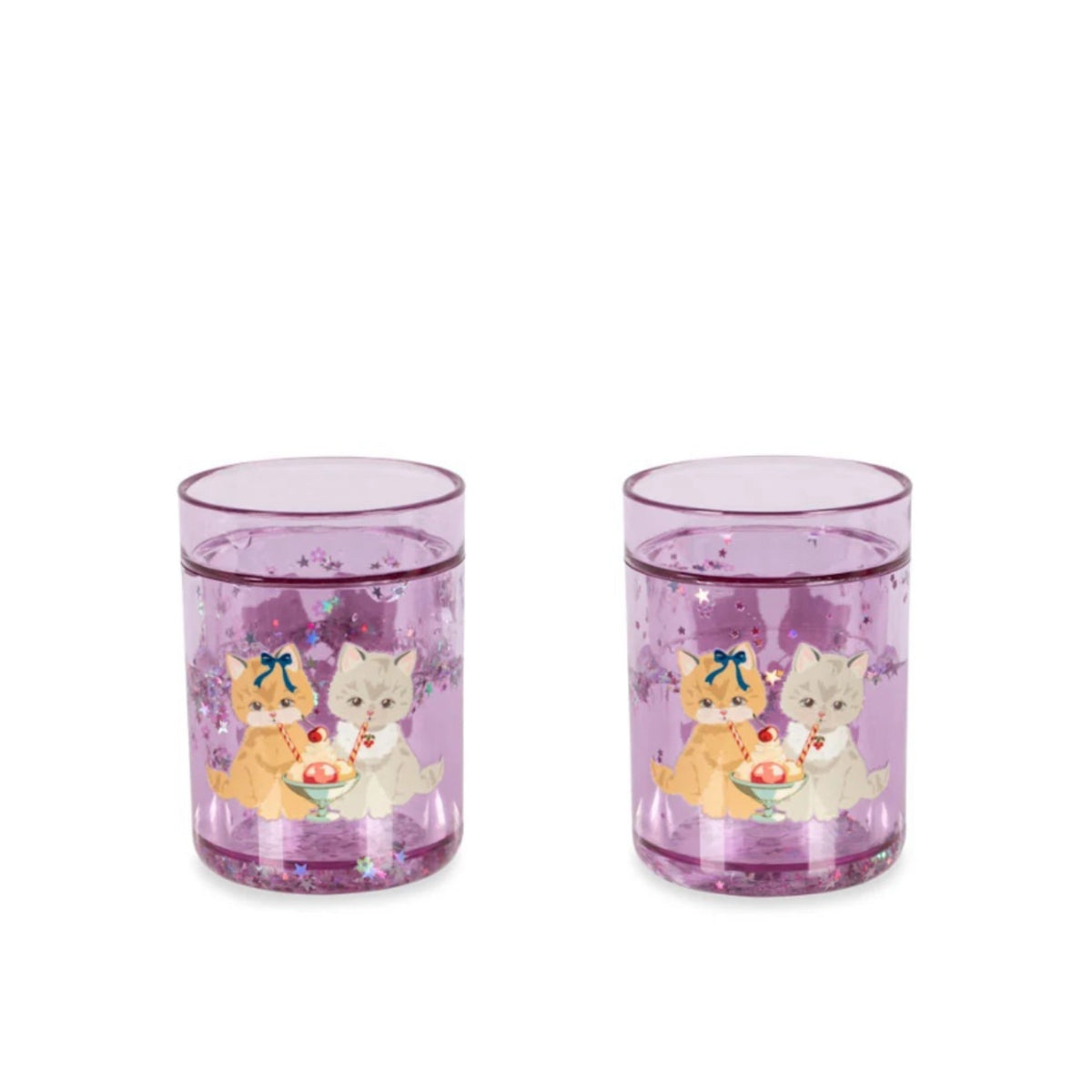 2 PACK GLITTER CUPS - KITTY GELATERIA