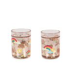 2 PACK GLITTER CUPS - RAINBOW