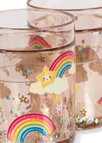 2 PACK GLITTER CUPS - RAINBOW