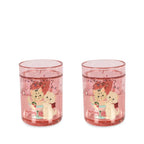 2 PACK GLITTER CUPS - ROSE CAT
