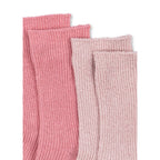 2 PACK GLITTER SOCKS - ROSE MIX