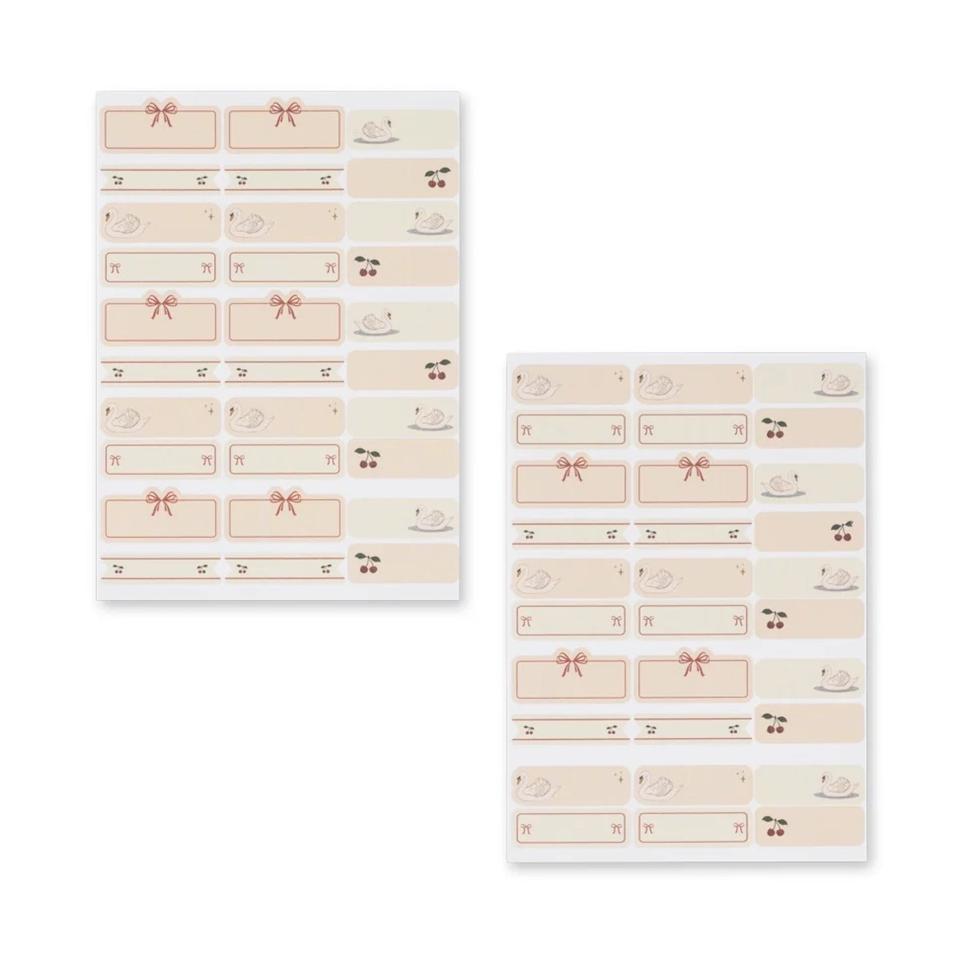 BACK TO SCHOOL - NAME STICKERS - SWAN (60pcs)