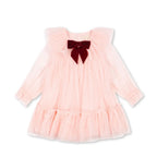 BOW DRESS - CREOLE PINK